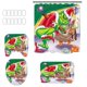 thumbnail image 1 of Juego de 4 alfombrillas de baño y cortina de ducha con estampado de muñeco de nieve navideño de El Grinch, cuatro piezas, juego navideño, 1 of 2