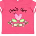 thumbnail image 4 of Inktastic Gigi's Girl Heart Flowers Girls Toddler T-Shirt, 4 of 5