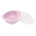 thumbnail image 2 of Tazón para bebé, flexible, resistente a caídas, seguro, 400 ml, gran capacidad, tazón de alimentación para bebés con tapa, color rosa, 2 of 5
