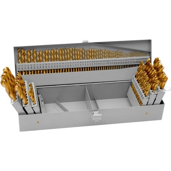 115 Piece Titanium Coated Drill Bit Set