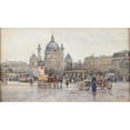 thumbnail image 3 of Erwin Pendl 18x12 Black Modern Framed Museum Art Print Titled - Karlsplatz in Vienna, 3 of 5
