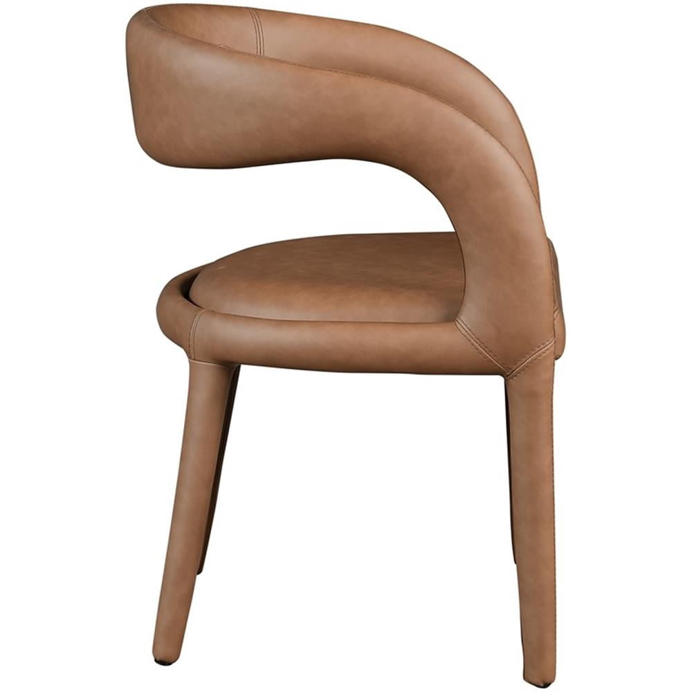 Meridian Furniture Sylvester Brown Vegan Leather Dining Chair