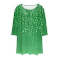 thumbnail image 6 of Sokhug Tops for Women Plus Size Boho Floral Printed Shirts Summer Short Sleeve V Neck Tunic Blouses Cute Graphic Tees, 6 of 6