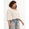 thumbnail image 2 of Jessica Simpson Women's Plus Fiesole Blouse, Sizes 0X-4X, 2 of 6