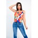 thumbnail image 2 of Blusa De Tirantes Estampado Multicolor Mundo Terra 026372, 2 of 3