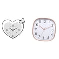 thumbnail image 1 of Reloj de pared acrílico sin , digital, silencioso, grande, moderno, con forma de corazón y diseño creativo de mariposa, ideal para dormitorio, s, 1 of 8