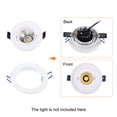 thumbnail image 6 of Uxcell 5" Inner Dia Lighting Fixture for Recessed Can Downlights Light Trim Ring Aluminum White, 6 of 6