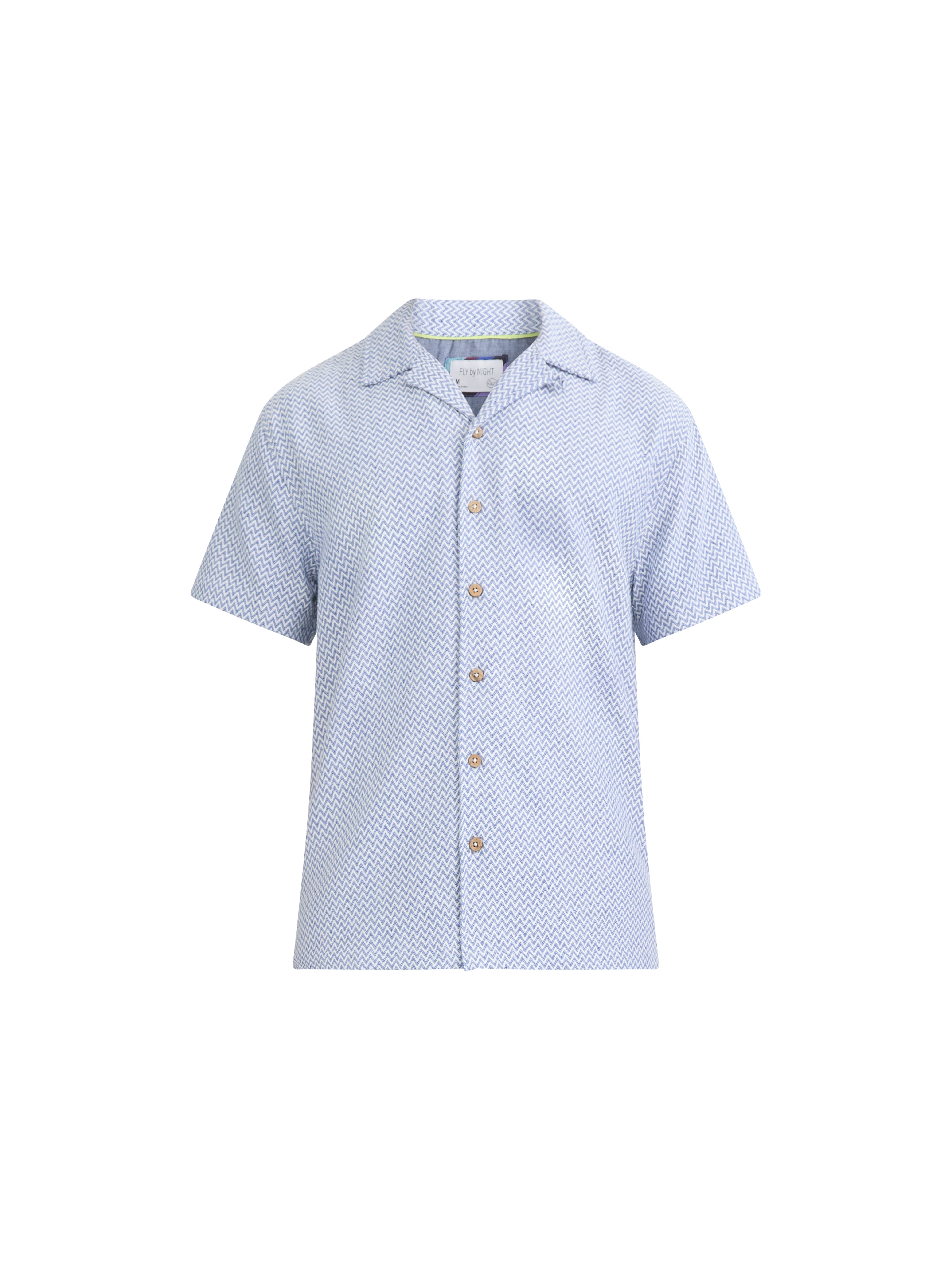 Fly By Night Men's and Big Men's Riviera Dobby Button Up Shirt with Short Sleeves, Sizes S-3XL