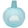 thumbnail image 3 of Northlight Transparent Glass Pumpkin Candle Holder - 9" - Blue, 3 of 7