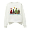thumbnail image 4 of Womens Clearance asdoklhq Womens Plus Size Tops Clearance,Christmas Women's Casual Long Sleeve Printed Ladies Sweatshirts Tops, 4 of 4