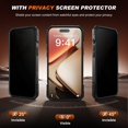 thumbnail image 3 of Funda TONGATE para iPhone 17 Pro Max con soporte y privacidad transparente, 3 of 9