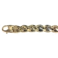 thumbnail image 3 of JewelStop 14k Yellow And White Gold Mariner Link Mens Bracelet, 8.5", 3 of 5