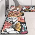thumbnail image 2 of Kitchen Rugs Sets Of 2,Pioneer Flower Floral Print Pattern Anti Fatigue Kitchen Mat Rugs Non Slip Washable,Decorative Kitchen Floor Mats for Kitchen,Sink,Laundry,17"x47"+17"x47", 2 of 5
