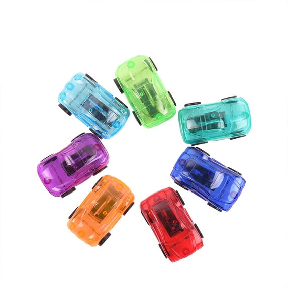 Pull Back Car Transparent Candy Color Vintage Mini Pull Back Car Model Kid Toys