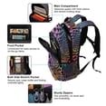 thumbnail image 5 of FORMRS Unisex Backpack Elementary School Travel Bookbag with Reflective Stripes, Pink Wavy Plaid, 5 of 7