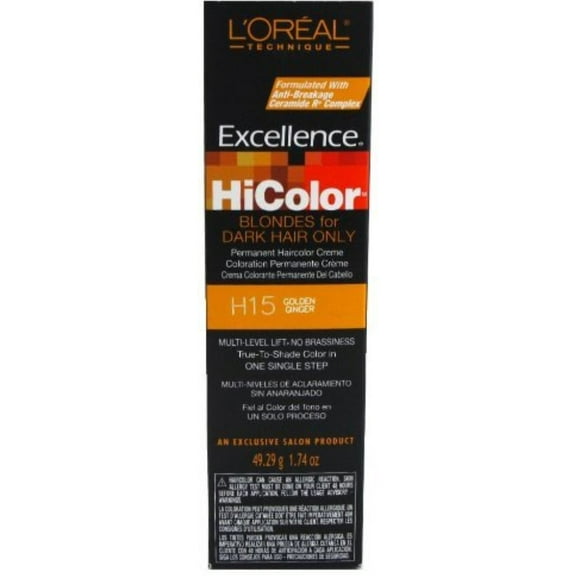 L'Oreal Excellence HiColor Golden Ginger, 1.74 oz (Pack of 4)