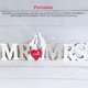 thumbnail image 2 of Mr &Amp; Mrs Boda Letras De Madera Decorativa Boda Carta Ornamento Hueco Boda Signo Con Corazón Para Boda Aniversario Fiesta Hogar Advancent HA016339-00, 2 of 7