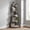 Gray, variant on Fnova 71" 5-Tier Industrial Corner Ladder Shelf, Modern Corner Bookshelf, Compact Bookcase, Plant Stand for Living Room, Kitchen, Home Office