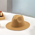 thumbnail image 4 of Sombrero Fedora Zulema Patchwork Térmico Engrosado Ancho Rojo, 4 of 8