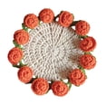 thumbnail image 1 of YWIYIUD 1PC 3.94inch Vintage Crochet Pattern Flower Bouquet Flower Insulation Pads Knitting Kit with Cotton Thread for Desktop Protection DIY Craft Accessories Tools Set and Home Decoration, 1 of 7