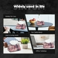 thumbnail image 6 of Kdxio Pink Lotus Buddha Print Tissue Box Cover,Modern PU Leather Rectangular Tissue Box Holder for Bathroom Living Room Bedroom Office Desk Car Home, 6 of 6