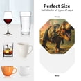 thumbnail image 6 of Kdxio Realistic Style Forest Dinosaur Funny Coasters,4 Pcs Leather Coasters,Housewarming Gifts,Protect Furniture from Water Marks Scratch and Damage, 6 of 6