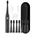 thumbnail image 3 of HARPI Premium Black Toothbrush, Toothbrush With 8 Brush Heads,With Toothbrush Box, 5 Cleaning Modes, Water Proofing IPX7 Water Proofing Toothbrush,-Newly., 3 of 6