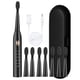 thumbnail image 4 of Cepillo de dientes eléctrico para adultos con 8 cabezales y estuche de viaje | 5 modos de limpieza, resistencia al agua IPX7, recargable por USB, 32&nbsp;000 pulsaciones/min para limpieza profunda,, 4 of 7