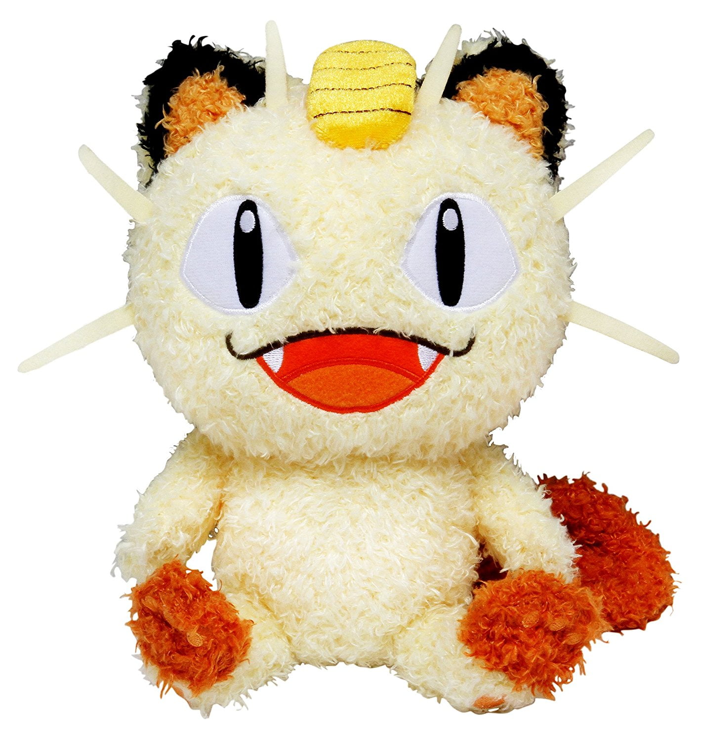 Sekiguchi Pokemon Moko Fluffy Meowth Stuffed Plush - Walmart.com