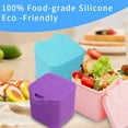 thumbnail image 3 of Silicone Bear Bunny Dips Containers Salad Dressing Container Condiment Snacking Box with Lids Food Safe Lunchbox Organizer for Kids, 3 of 7