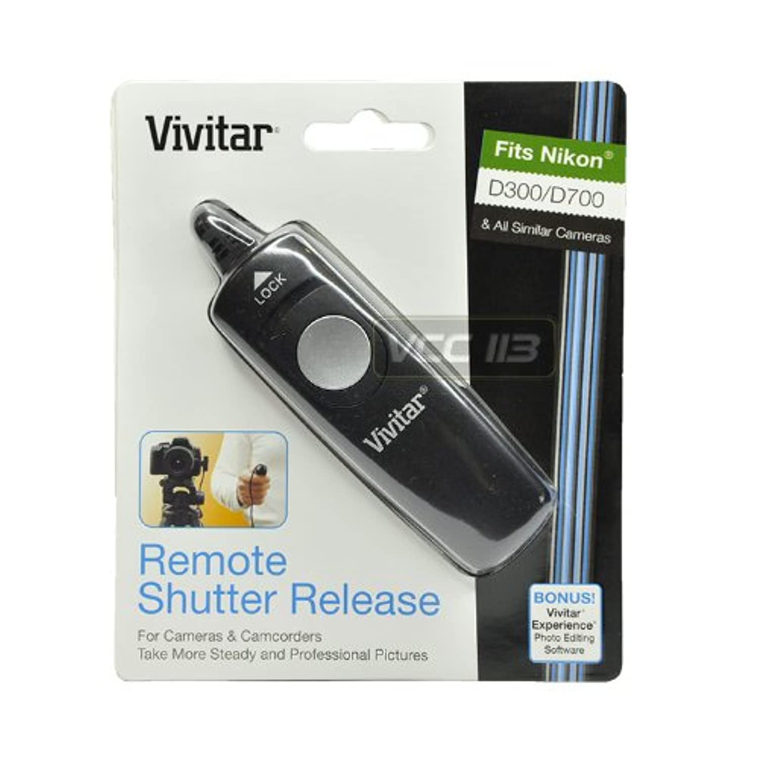 Vivitar Wired Remote Shutter Release for Nikon D3S/D3X / D300S / D700 DSLR Cameras