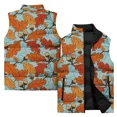 thumbnail image 2 of Chaleco acolchado de otoño para hombre con estampado 3D de Maple Leaf, chaquetas de plumas asequibles para el Día de Acción de Gracias, duraderas para hombre 2024, 2 of 5