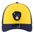 thumbnail image 2 of Men's New Era  Gold/Navy Milwaukee Brewers Player Replica 39THIRTY M-Crown Flex Hat, 2 of 5