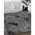 thumbnail image 2 of Ahgly Company Indoor Round Patterned Gray Area Rugs, 7' Round, 2 of 6