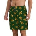 thumbnail image 2 of Disketp Men's Swim Trunks Hawaiian Breathable Surf Beach Swimsuits Mesh Lining Beach Shorts with Pockets-Hohey Bee, 2 of 7