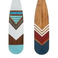 thumbnail image 6 of DecMode Multi Colored Wood Novelty Canoe Oar Paddle Wall Decor with Arrow and Stripe Patterns (2 Count), 6 of 14