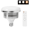thumbnail image 2 of 2X 85W LED Photographic Lighting Bulbs E27 Base Lamp with Remote Control Dimmable Daylight Bulb for Photo Studio Softbox,2 x bulb 2 x remote control,White, 2 of 7