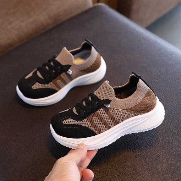 Girls Tennis Shoes, Kids Sneakers, Basketball Shoes, Toddler Shoes Boys Girls Walking Shoes Toddler Slip On Shoes Wide Kids Tennis Shoes Lightweight Toddler Shoes Baby Sneakers, Black US-6C/EU-22