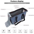 thumbnail image 3 of Bolsa de transporte transpirable y plegable para perros, bolsa de transporte portátil para gatos con correas para hombros, carrete sellado para vehículos de transporte para mascotas con persianas m Zefei Wu 9024735025269, 3 of 5