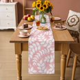 thumbnail image 4 of Table Runners 70 Inches Long Dress Scarves, Pink Leaves Farmhouse Coffee/Dining/Kitchen Table Decor, Holiday Table Runner, Farmhouse Botanical Leaf Branch Vintage Modern 13x70 Inch, 4 of 9