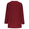 thumbnail image 5 of Gmluru Summer Cardigans For Women Lightweight Casual Soild Sleeve Pocket Knit Sweater Coat Red S, 5 of 7
