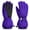 Purple, variant on Kids Winter Gloves Waterproof Ski Snowboard Gloves for Ourdoor Sports, Boys and Girls Cold Weather Bike Gloves,Black,M