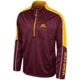 thumbnail image 2 of Men's Colosseum Maroon Minnesota Golden Gophers Marled Half-Zip Jacket, 2 of 3