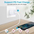 thumbnail image 6 of USB C Cables,USB C to USB C Cable 10ft 3 Pack FiveBox Android PD Fast USB C Charging Cord Type C Chargers Cables for Samsung(White), 6 of 7