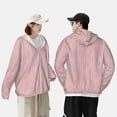 thumbnail image 6 of Sigee Pink Stripes Print UPF50+ Men's Sun Protection Hoodie Shirt SPF UV Shirt Long Sleeve Fishing Outdoor Lightweight, S-3XL, 6 of 9
