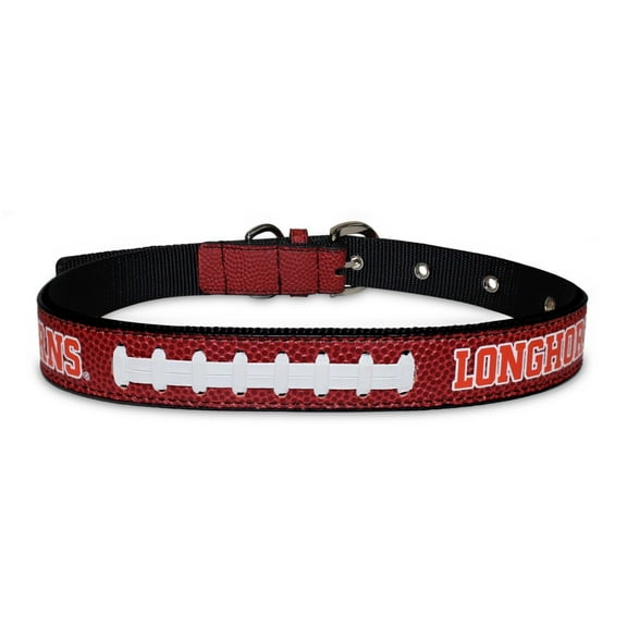 Pets First NCAA College Texas Longhorns PREMIUM SPORTY DOG COLLAR, LIMITED EDITION, Best & Toughest Heavy-Duty Dog Collar, Medium