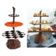 thumbnail image 4 of Soporte de de Halloween de 3 niveles Canasta de servidor creativo Palo de escoba Torre de exhibición Favores de Sunnimix soporte de la torre de la magdalena, 4 of 8