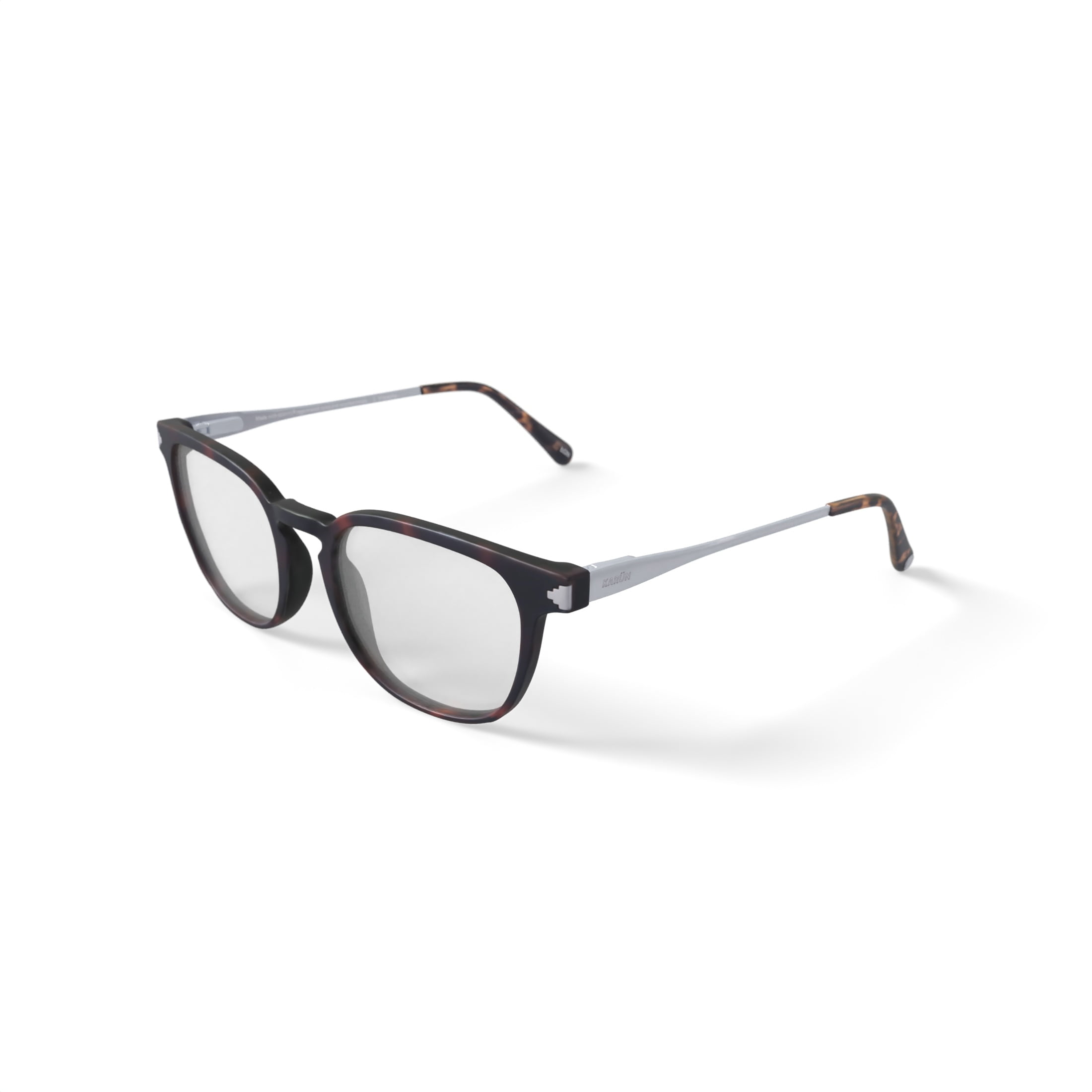 Karun Men's Vizcacha Square Prescription Eyeglasses with Case, Brown Tortoise