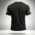 thumbnail image 3 of 9/11 25th Anniversary Never Forget Men's T-Shirt - Casual Memorial Pullover with Short Sleeve and Classic Crew Neck for Daily Tribute Dark Gray M, 3 of 3