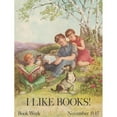 thumbnail image 3 of Kate Seredy 15x18 Black Modern Framed Museum Art Print Titled - I Like Books! Book Week, November 11-17 (1962), 3 of 5